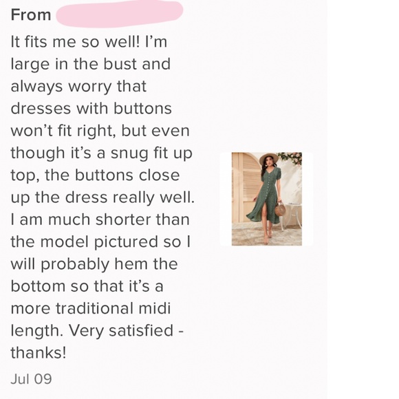 Green Floral Midi Dress Button Front V-Neck - Picture 6 of 10